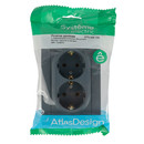 Розетка двухместная с заземлением AtlasDesign грифель IP20 Systeme Electric_4