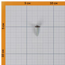 Саморез с прессшайбой шило 4,2х19мм усиленный, коричневый шоколад (RAL 8017) 500шт Daxmer_4