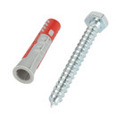 Дюбель универсальный Duopower 10x50мм с шурупом 4шт Fischer_4