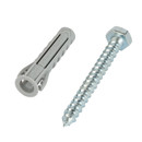 Дюбель универсальный с кромкой SX Plus 10x50мм с шурупом 4шт Fischer_4