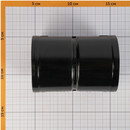 Муфта соединительная для двустенной трубы 63мм IEK