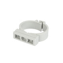 Крепеж-клипса для трубы 32мм с фиксатором серая 40шт TDM