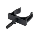 Крепеж-клипса для трубы 32мм с дюбелем черная 25шт TDM