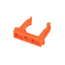 Крепеж-клипса для труб 32мм оранжевая 50шт УралПак