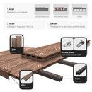 Доска террасная полимерная Harvex Magnus 27х139х6000мм Венге_4