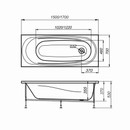 Ванна акриловая Domani-spa Standard mid 170x70см_4