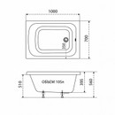 Ванна акриловая Triton Литл 100x70_4