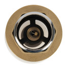 Донный клапан для раковины 1 1/4" клик-клак без перелива круглый белый Masterprof_4