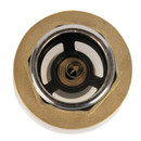 Донный клапан для раковины 1 1/4" клик-клак с переливом круглый белый Masterprof_4