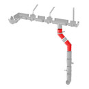 Колено трубы 135° ТЕХНОНИКОЛЬ коричневый