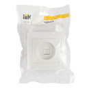 Розетка компьютерная RJ45 5E Кварта белая IP20 IEK_5