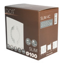 Вентилятор вытяжной D100 25дБ, 90м³/ч, с обратным клапаном SILENT Slim 4C DiCiTi белый