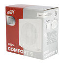 Вентилятор вытяжной D125 36дБ, 180м³/ч, COMFORT 5 ERA белый