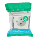 Механизм розетки с заземлением AtlasDesign белый IP20 Systeme Electric