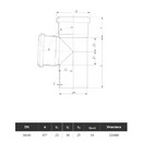 Тройник канализационный 50х40мм 87° Ostendorf_5