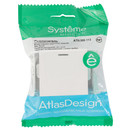 Механизм выключателя одноклавишный с подсветкой AtlasDesign белый IP20 Systeme Electric