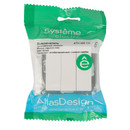 Механизм выключателя трехклавишный AtlasDesign белый IP20 Systeme Electric