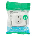 Механизм розетки без заземления AtlasDesign белый IP20 Systeme Electric