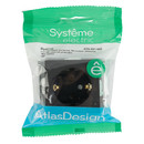 Механизм розетки с заземлением AtlasDesign карбон IP20 Systeme Electric