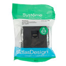 Механизм розетки компьютерной RJ45 5E AtlasDesign карбон IP20 Systeme Electric