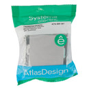 Механизм переключателя проходного одноклавишный AtlasDesign алюминий IP20 Systeme Electric