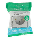 Механизм розетки с заземлением со шторками AtlasDesign алюминий IP20 Systeme Electric_5