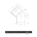 Отвод канализационный 90мм 30° Ostendorf_5