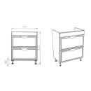 Тумба напольная Viant Лима 70 с раковиной Cersanit Como 70 белый_5