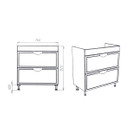 Тумба напольная Viant Лима 80 с раковиной Cersanit Como 80 белый