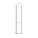 Шкаф пенал подвесной Comforty Тромсе 35 дуб сонома_5