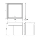 Тумба подвесная Comforty Осло-80 с раковиной Fest 80 бетон светлый_5