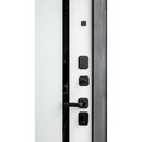 Дверь входная металлическая ДК 80 Г 860х2050 софт графит/софт белый снег правая