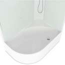 Душевая кабина Domani-Spa Delight Slim 128 L высокий поддон 120х80х218 см матовые стекла