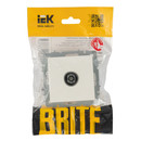 Механизм розетки ТВ оконечная Brite белая IP20 IEK_5