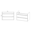 Тумба подвесная Viant Марсель 80 с раковиной Cersanit Como 80 белый_5