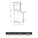 Переход канализационный 50х32мм Ostendorf