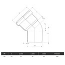 Отвод канализационный наружный 160мм 87° Ostendorf