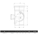 Крестовина-пятерник канализационная 110х110х50х50мм 87° Ostendorf