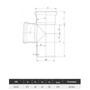 Тройник канализационный 50х50мм 87° Ostendorf_5