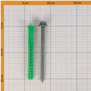 Дюбель фасадный нейлоновый 10х100 мм с шурупом 4 шт Европартнер