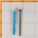 Дюбель фасадный нейлоновый Европартнер 10х100 мм с шурупом 4 шт/уп