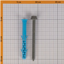 Дюбель фасадный Европартнер с шурупом 10х100 мм