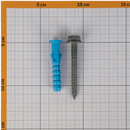 Дюбель фасадный Европартнер с шурупом 10х60 мм