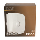 Вентилятор DiCiTi RIO 4C D100 32дБ 100м3/ч с обратным клапаном, съемной лицевой панелью