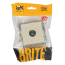 Механизм розетки ТВ оконечная Brite бежевая IP20 IEK