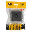Механизм розетки ТВ оконечная Brite графит IP20 IEK
