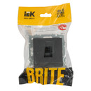 Механизм розетки компьютерная RJ45 5E Brite графит IP20 IEK