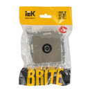 Механизм розетки ТВ оконечная Brite шампань IP20 IEK