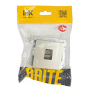 Механизм розетки компьютерная RJ45 5E Brite шампань IP20 IEK