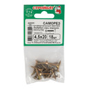 Саморез&nbsp;универсальный 4,5x20мм&nbsp;желтый цинк 18шт_5